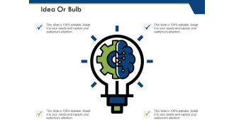 Idea Or Bulb Ppt PowerPoint Presentation Slides Background Images