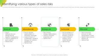 Identifying Various Types Of Sales Risks Ppt Diagrams PDF