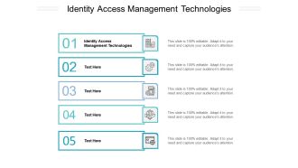 Identity Access Management Technologies Ppt PowerPoint Presentation Portfolio Good Cpb Pdf