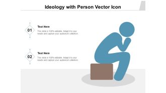 Ideology With Person Vector Icon Ppt PowerPoint Presentation Professional Images PDF