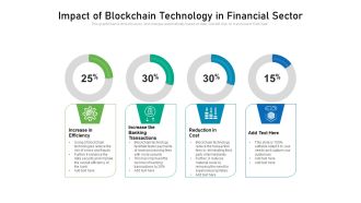 Impact Of Blockchain Technology In Financial Sector Ppt PowerPoint Presentation Diagram Templates PDF