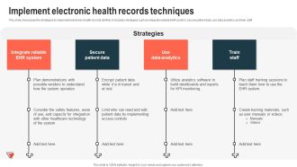 Implement Electronic Health Records Techniques Brochure PDF