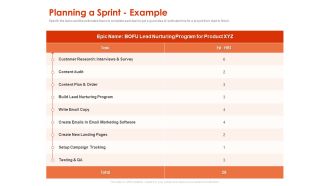 Implementing Agile Marketing In Your Organization Planning A Sprint Example Ppt Model PDF