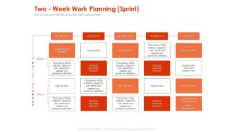 Implementing Agile Marketing In Your Organization Two Week Work Planning Sprint Ppt Infographics Graphics Pictures PDF