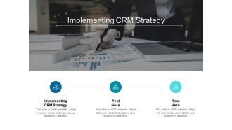 Implementing CRM Strategy Ppt PowerPoint Presentation Model Example Topics Cpb