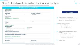 Implementing Fixed Asset Management Step 5 Fixed Asset Disposition For Financial Analysis Elements PDF