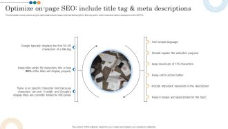 Implementing Marketing Strategies Optimize On Page SEO Include Title Tag And Meta Microsoft PDF