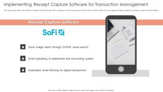 Implementing Receipt Capture Software For Transaction Management Formats PDF