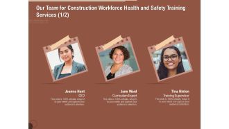 Implementing Safety Construction Our Team For Construction Workforce Health And Training Services Microsoft PDF