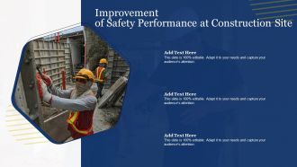 Improvement Of Safety Performance At Construction Site Ppt Icon Vector PDF