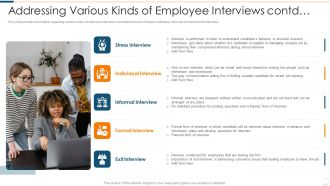 Improvising Hiring Process Addressing Various Kinds Of Employee Interviews Contd Background PDF
