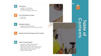 Incident Management Process Safety Table Of Contents Brochure PDF