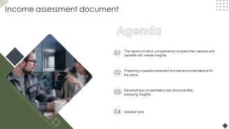 Income Assessment Document Agenda Ppt Icon Example PDF