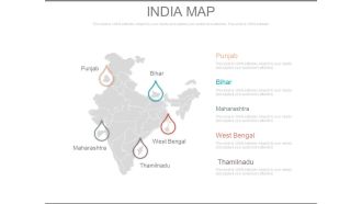 India Map Ppt Slide