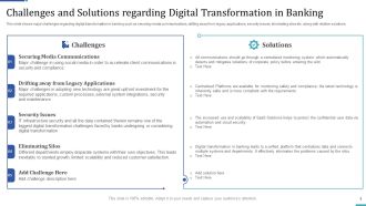 Industry Transformation Approaches Banking Sector Employee Development Challenges And Solutions Regarding Introduction PDF