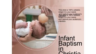 Infant Baptism In Christianity Ppt PowerPoint Presentation Ideas Examples PDF