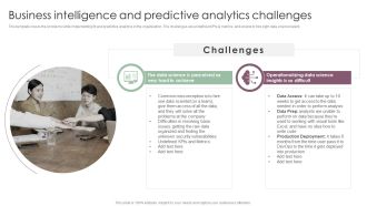 Information Analysis And BI Playbook Business Intelligence And Predictive Analytics Challenges Slides PDF
