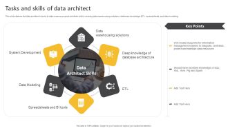 Information Science Tasks And Skills Of Data Architect Ppt PowerPoint Presentation Show Visuals PDF