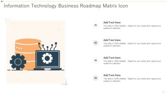 Information Technology Business Roadmap Matrix Icon Microsoft PDF