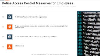 Information Technology Security Define Access Control Measures For Employees Ppt Professional Design Templates PDF