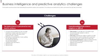 Information Visualizations Playbook Business Intelligence And Predictive Analytics Challenges Icons PDF