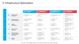 Infrastructure Designing And Administration IT Infrastructure Optimization Portrait PDF