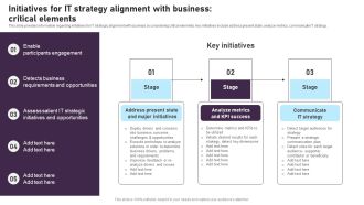 Initiatives For IT Strategy Alignment With Business Critical Elements Download PDF