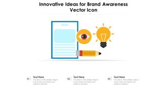 Innovative Ideas For Brand Awareness Vector Icon Ppt PowerPoint Presentation Model Graphics Tutorials PDF