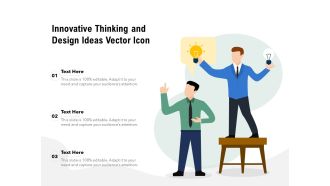 Innovative Thinking And Design Ideas Vector Icon Ppt PowerPoint Presentation Portfolio Shapes PDF