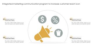 Integrated Marketing Communication Program To Increase Customer Reach Icon Sample PDF