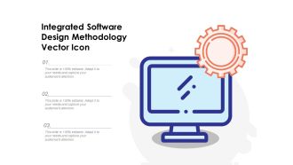 Integrated Software Design Methodology Vector Icon Ppt PowerPoint Presentation Gallery Topics PDF
