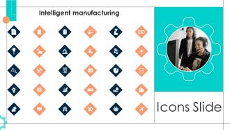 Intelligent Manufacturing Icons Slide Ppt PowerPoint Presentation File Ideas PDF