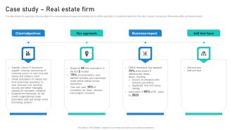 Intelligent Process Automation IPA Case Study Real Estate Firm Introduction PDF