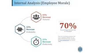 Internal Analysis Employee Morale Ppt PowerPoint Presentation Model Template