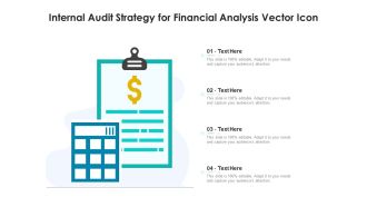 Internal Audit Strategy For Financial Analysis Vector Icon Ppt PowerPoint Presentation Outline Rules PDF