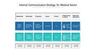 Internal Communication Strategy For Medical Sector Ppt PowerPoint Presentation Pictures Smartart PDF