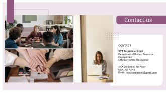Internal Hiring Handbook Contact Us Ppt PowerPoint Presentation File Icons PDF