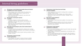Internal Hiring Handbook Internal Hiring Guidelines Ppt PowerPoint Presentation Gallery Templates PDF