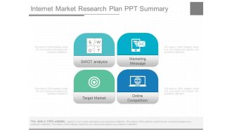 Internet Market Research Plan Ppt Summary