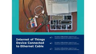Internet Of Things Device Connected To Ethernet Cable Ppt PowerPoint Presentation Gallery Good PDF