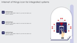 Internet Of Things Icon For Integrated Systems Professional PDF