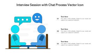 Interview Session With Chat Process Vector Icon Ppt Model Microsoft PDF