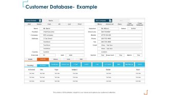 Introducing CRM Framework Within Organization Customer Database Example Mockup PDF