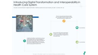 Introducing Digital Transformation And Interoperability In Health Care System Ppt Styles Tips PDF