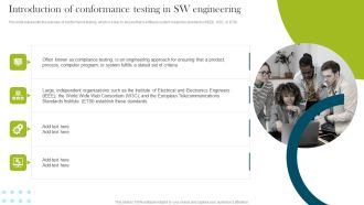 Introduction Of Conformance Testing In Sw Engineering Compliance Assessment Ppt File Layout Ideas PDF
