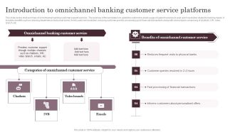 Introduction To Omnichannel Banking Customer Service Platforms Slides PDF