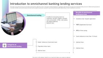 Introduction To Omnichannel Banking Lending Services Ppt Pictures Template PDF