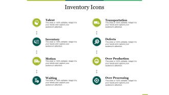 Inventory Icons Ppt PowerPoint Presentation Portfolio Design Ideas