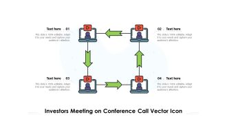 Investors Meeting On Conference Call Vector Icon Ppt PowerPoint Presentation Infographic Template Format Ideas PDF