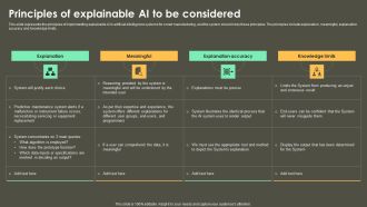 Iot Integration In Manufacturing Principles Of Explainable AI To Be Considered Background PDF